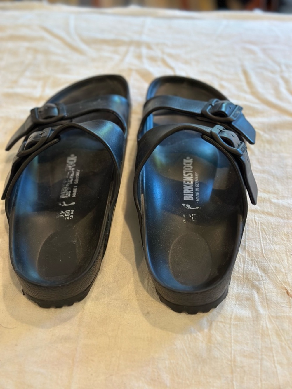 Birkenstock Women’s Black Two-Buckle EVA Slide Sandals - Picture 4 of 9